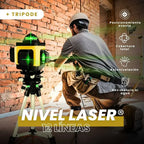 [PROMO] NIVEL LÁSER 12 LÍNEAS: 4D AUTONIVELANTE - 50% DESCUENTO 🔥